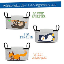 Carica l'immagine nel visualizzatore di Gallery, GLÜCKSWOLKE Borsa per Passeggino - Motivo Pinguino I Organizer Pia Pinguin