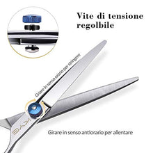Carica l'immagine nel visualizzatore di Gallery, Set di Forbici Professionali da Parrucchiere in Acciaio Inossidabile Bianco