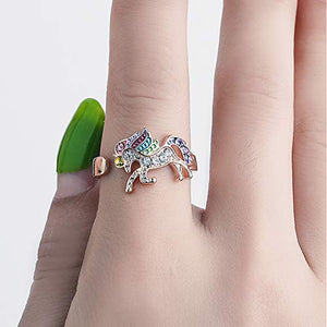 INTVN Collana con Ciondolo Braccialetti Unicorno Orecchini ad anello... - Ilgrandebazar