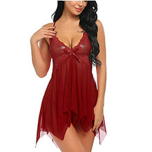 Carica l'immagine nel visualizzatore di Gallery, EVBEA Babydoll Lingerie Sexy Intimo Donna Biancheria Intima XXL, Red - Ilgrandebazar