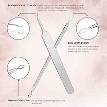 Carica l&#39;immagine nel visualizzatore di Gallery, Pinza Rimozione Punti Neri Naso Leva Comedoni IZUKU [GARANZIE A VITA] argento