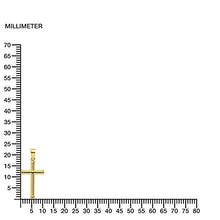 Carica l&#39;immagine nel visualizzatore di Gallery, Croce 16x10 mm per bambini - oro giallo 18k (750) - Ilgrandebazar