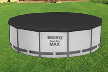 Carica l'immagine nel visualizzatore di Gallery, Bestway 58037 Copertura 4 stagioni per piscina fuori terra rotonda diametro 360 cm
