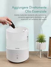Carica l&#39;immagine nel visualizzatore di Gallery, Homasy Umidificatore Ambiente Bambini 2,5L, Ultrasuoni a Bianco - Ilgrandebazar