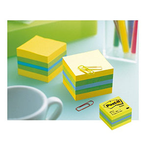 Post-it 34561 Mini Cubo di Foglietti Riposizionabili, 51 x 51mm, Verde
