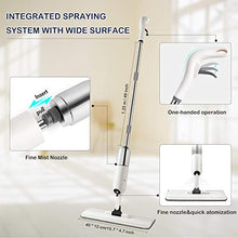 Carica l&#39;immagine nel visualizzatore di Gallery, O&#39;woda Spray Mop, Mocio in Microfibra con Spruzzatore 450ML, Rotante di 360...