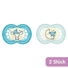 Carica l&#39;immagine nel visualizzatore di Gallery, MAM 66110511 Ciuccio &quot;Night&quot; in lattice di gomma naturale 16+ Monate - Junge - Ilgrandebazar