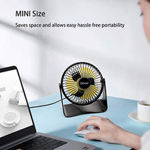 Carica l'immagine nel visualizzatore di Gallery, Omasi Ventilatore Mini USB Ricaricabili Ventilatori Portatile,Rotazione...