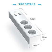 Carica l'immagine nel visualizzatore di Gallery, meross Ciabatta Intelligente Multipresa Wifi Smart 3 Prese AC 4 Porte USB,...