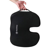 Carica l'immagine nel visualizzatore di Gallery, EDS - Cuscino ortopedico in memory foam, traspirante, per sedie da ufficio, sedia a rotelle, sedie da cucina, reclinabili, sedili auto, sedie da scrivania, fondo antiscivolo, lavabile (nero)