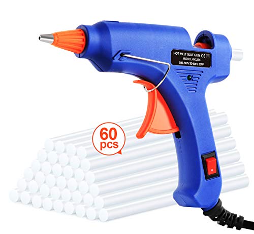 Pistola Colla a Caldo con 50 Pezzi Stick di Alta Temperatura Mini...