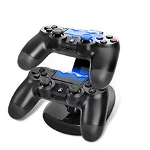 Carica l'immagine nel visualizzatore di Gallery, KONKY Ricarica Controller PS4 Caricatore , Dual USB Charging Station per PS4...