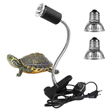 Carica l&#39;immagine nel visualizzatore di Gallery, LEDGLE Lampada Tartarughe Acqua, UVA UVB Riscaldante, 25W+50W