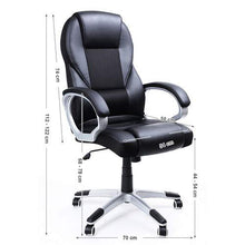Carica l&#39;immagine nel visualizzatore di Gallery, SONGMICS Sedia da UfficioStabile, Resistente, 73 x 70 x 122 cm, Nero - Ilgrandebazar