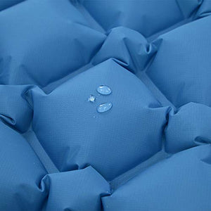 Semoo Materassino Gonfiabile da Campeggio Ultraleggero, Pad Blu Con Almohada