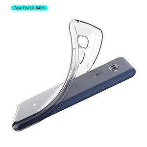 HYMY Cover per LG K40S + Pellicola Protettiva - Morbida Trasparente Silicone... - Ilgrandebazar