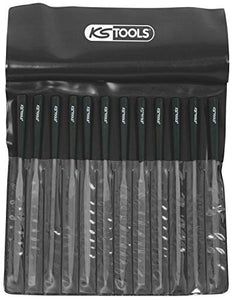 KS Tools 140.3050 Serie di Lime ad Ago in Busta Plastica, 12 Pezzi - Ilgrandebazar