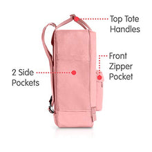 Carica l&#39;immagine nel visualizzatore di Gallery, Fjällräven Kånken, Zaino Unisex 13 x 27 x 38 cm, 16 L, Rosa (Pink)