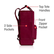Carica l&#39;immagine nel visualizzatore di Gallery, Fjällräven Kånken, Zaino Unisex-Adulto, 27x38x13 Centimeters (W x H x L) Plum