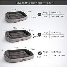Carica l&#39;immagine nel visualizzatore di Gallery, Bedsure Cuccia per Cane da Interno Taglia Grande XXL XL (110x76x18cm), Grigio - Ilgrandebazar