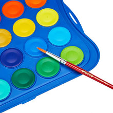 Carica l&#39;immagine nel visualizzatore di Gallery, Giotto Acquerelli Tempere Ad Acquerello + 1 Pennello, 30 Mm, 24 Unità, Confezione Da 1, Multicolore (Confezione da 1)