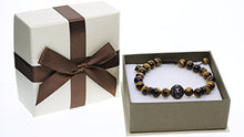 Carica l&#39;immagine nel visualizzatore di Gallery, COAI Bracciale Leone in Pietre Naturali Benefiche, Occhio Di Tigre Marrone