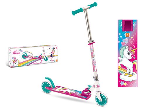 Mondo Toys - Monopattino in alluminio per bambino bambina UNICORN Multicolore