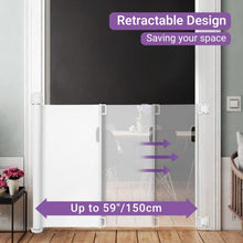 Carica l&#39;immagine nel visualizzatore di Gallery, Momcozy Cancelletto per Bambini e Animali Estensibile (0-140 cm), Cancelletto di Sicurezza Retraibile per Porte e Scale, Rilocabile, per Scale e Corridoi, per Uso Interni ed Esterni, Bianco