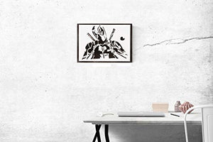 Poster Deadpool Handmade Graffiti Street Art - Artwork