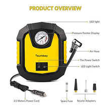 Carica l&#39;immagine nel visualizzatore di Gallery, Tsumbay Compressore per Auto Portatile, Mini Aria Pompa DC 12V 150PSI con... - Ilgrandebazar