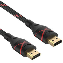 Carica l'immagine nel visualizzatore di Gallery, Rankie Cavo HDMI Alta velocità, Ethernet, 3D, Video 4K e Arc, Nylon Rosso - Ilgrandebazar