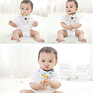 Tomkity 14 Bavaglino Neonato Bavaglini Bandana Cotone 100% per 14 Pcs Unisex - Ilgrandebazar