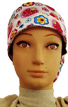 Carica l&#39;immagine nel visualizzatore di Gallery, Cappello chirurgico Donna Fragole per capelli lunghi, chirurgia, dentista,... - Ilgrandebazar