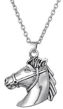 Carica l'immagine nel visualizzatore di Gallery, Lemegeton Fashion Collana Ciondolo a Forma di Testa Cavallo Stile Etnico... - Ilgrandebazar