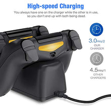Carica l&#39;immagine nel visualizzatore di Gallery, BEBONCOOL PS4 Controller Charger con LED Cavo USB Doppia Stazione di...