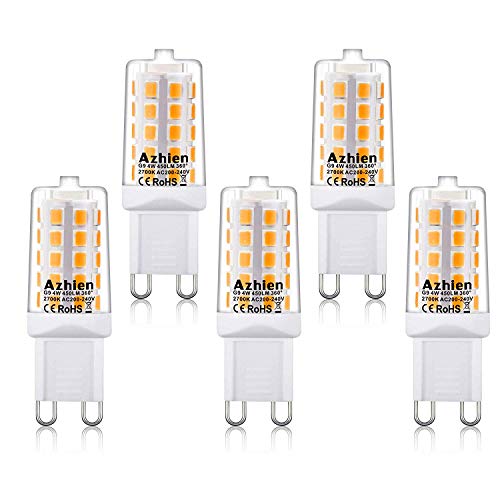 Lampade LED G9 4W, Azhien Bianche Not Dimmerabile 2700k