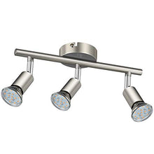 Carica l&#39;immagine nel visualizzatore di Gallery, Faretti LED da soffitto orientabili I plafoniera moderna Nichel Opaco.