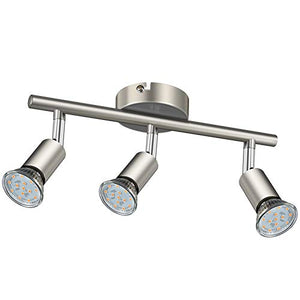 Faretti LED da soffitto orientabili I plafoniera moderna Nichel Opaco.