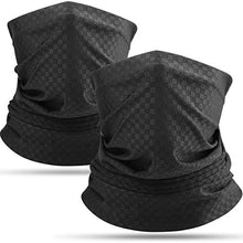 Carica l'immagine nel visualizzatore di Gallery, HASAGEI Scaldacollo Moto Estivo bandana nera Fasce Ciclismo Uomo nero+nero