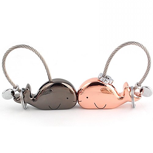 Joykey Portachiavi Amante 1 Pair balena Forma con Bocca...