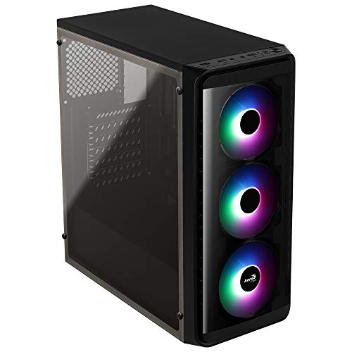 Aerocool Sl5200Frost, Scatola PC Atx, Finestrino Laterale, LED RGB, Ventola...