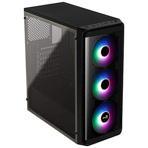Aerocool Sl5200Frost, Scatola PC Atx, Finestrino Laterale, LED RGB, Ventola...
