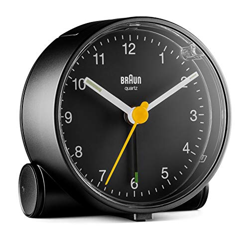 Braun Orologio Sveglia Analogico Classico viaggio con Funzione Snooze e  Luce, dimensioni ridotte, Movimento al Quarzo silenzioso, Suono Sveglia  Beep con crescendo, nero, modello BC02XB (2 Pack). : : Casa e  cucina