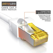 Carica l&#39;immagine nel visualizzatore di Gallery, 10m Cavo di Rete Cat 7 LAN Ethernet Gigabit 10000 Mbit s - 10,0m bianco - Ilgrandebazar