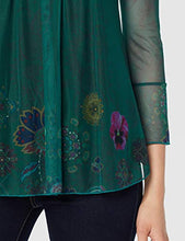Carica l'immagine nel visualizzatore di Gallery, Desigual T-Shirt Luciana Donna XS, Verde (Verde Junco 4045) - Ilgrandebazar