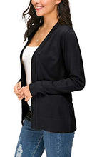 Carica l'immagine nel visualizzatore di Gallery, EXCHIC Donna Cardigan Lavorato a Maglia Senza Chiusura L, Nero - Ilgrandebazar