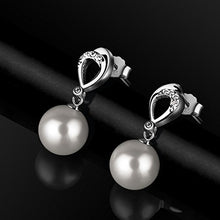 Carica l&#39;immagine nel visualizzatore di Gallery, Perla Orecchini Argento 925 D.Perlla Donne D&#39;acqua Dolce Coltivate a... - Ilgrandebazar