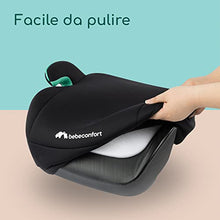 Carica l&#39;immagine nel visualizzatore di Gallery, Bebeconfort Manga i-Safe Rialzo Auto, Alzatina auto per bambini 6-12 anni, 125-150 cm, Seggiolino auto leggero e compatto, Seduta imbottita, colore Full Black