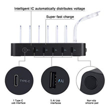 Carica l&#39;immagine nel visualizzatore di Gallery, ValueTalks Stazione di Ricarica con 6 USB Porte Caricatore Base 6 - Ilgrandebazar