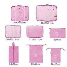Carica l'immagine nel visualizzatore di Gallery, DoGeek - 7pack Organizer Valigia Cubi Organizzatori 8 Pcs Rosa